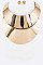 DOUBLE COLLAR METAL NECKLACE SET
