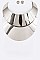 DOUBLE COLLAR METAL NECKLACE SET
