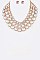 Glamorous Crystal Statement Necklace Set LA-GNE2070