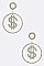 DOLLAR BLING JUMBO EARRINGS