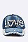 LOVE Crystal Embelished Denim Cap LA-EMH8642