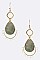 CRYSTAL WIRED ABALONE SHELL DROP EARRINGS