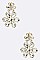 CLASSIC CRYSTAL FLOWER EARRINGS