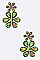 CLASSIC CRYSTAL FLOWER EARRINGS