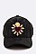 Heart Embroidered Suede Cap LA-EMH0910