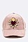 Heart Embroidered Suede Cap LA-EMH0910