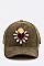 Heart Embroidered Suede Cap LA-EMH0910
