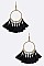 Fabric Tassels Hoop Earrings