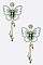 Pack of 12 Embroidered Butterfly Iconic Earrings Set