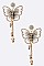 Pack of 12 Embroidered Butterfly Iconic Earrings Set