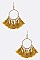 Fabric Tassels Hoop Earrings