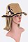 Fashion Laced Brim Straw Panama Hat