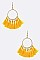 Fabric Tassels Hoop Earrings