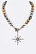 Crystal X-MASS STAR NECKLACE LA-12555