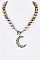 CRESCENT CLASP NECKLACE