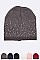 Pack of 12 pieces Chic Crystal Accent Fashion Beanie Set LA-HNHT1080
