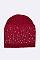 Pack of 12 pieces Chic Crystal Accent Fashion Beanie Set LA-HNHT1080