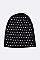 Trendy Rhinestone Studs Iconic Beanie LA-HNHT1062