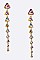 MIXED CRYSTAL DROP EARRINGS
