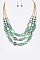 LAYERED MIX BEADS NECKLACE SET