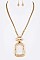 TEXTURED PENDANT NECKLACE SET