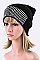 Chic Crystal Studs Cuff Beanie LA-HNHT1044