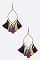 LEAF TASSEL EARRINGS
