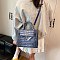 Medium Size Exceptional Crocodile Padlock Multi Tone Satchel