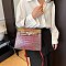 Crocodile Padlock Multi Tone Satchel