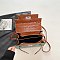 Medium Size Exceptional Crocodile Padlock Multi Tone Satchel