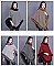 TRENDY SOFT TEXTURED DICHROMATIC FAUX FUR PONCHO