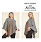 Pack of 12 PLAID PATTERN PONCHO