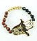 Hamsa Gold and Black Bracelet