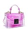 TRENDY TRANSPARENT CLEAR CROSSBODY BAG