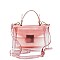 TRENDY TRANSPARENT CLEAR CROSSBODY BAG