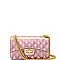 JB3022A -LP Quilted Jelly Small 2 Way Shoulder Bag