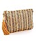 CHIC MULTI WOVEN PRINCESS CLUTCH WITH CHAIN