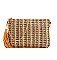 CHIC MULTI WOVEN PRINCESS CLUTCH WITH CHAIN