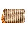 CHIC MULTI WOVEN PRINCESS CLUTCH WITH CHAIN