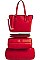 3 in1 Modern Stylish Satchel with Long Strap