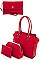 3 in 1 Modern Trendy Chic Satchel with Long Strap