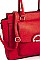 3 in 1 Modern Trendy Chic Satchel with Long Strap