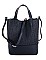2in1 Modern Stylish Woven Tote with Matching Pouch
