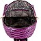 Crocodile Print Tassel Accent Backpack