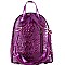 Crocodile Print Tassel Accent Backpack