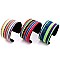 Serape Pattern Ethnic Tribal Canvas Boho Open-cut Cuff Bracelet