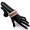 Serape Pattern Ethnic Tribal Canvas Boho Open-cut Cuff Bracelet