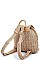 NATURAL FIBER WOVEN BACKPACK