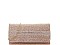 FASHION SILKY WRINKLED PARTY CHAINED CLUTCH