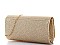 FASHION SILKY WRINKLED PARTY CHAINED CLUTCH